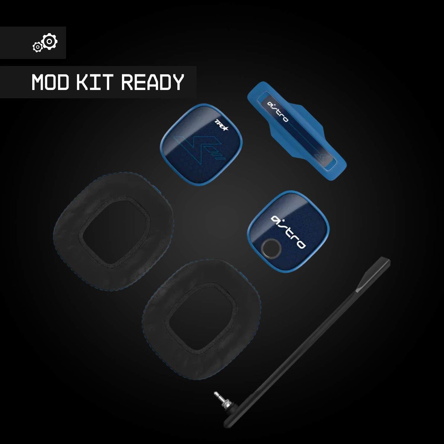 A40 TR Wired Headset and MixAmp Pro TR with Dolby Audio for PlayStation 5, PlayStation 4, PC, and Mac - Black/Blue