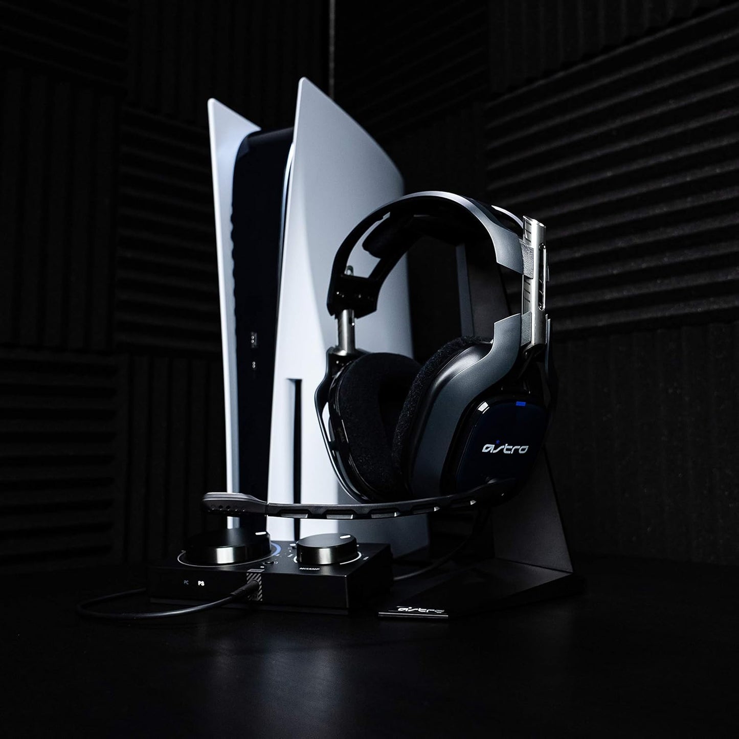 A40 TR Wired Headset and MixAmp Pro TR with Dolby Audio for PlayStation 5, PlayStation 4, PC, and Mac - Black/Blue